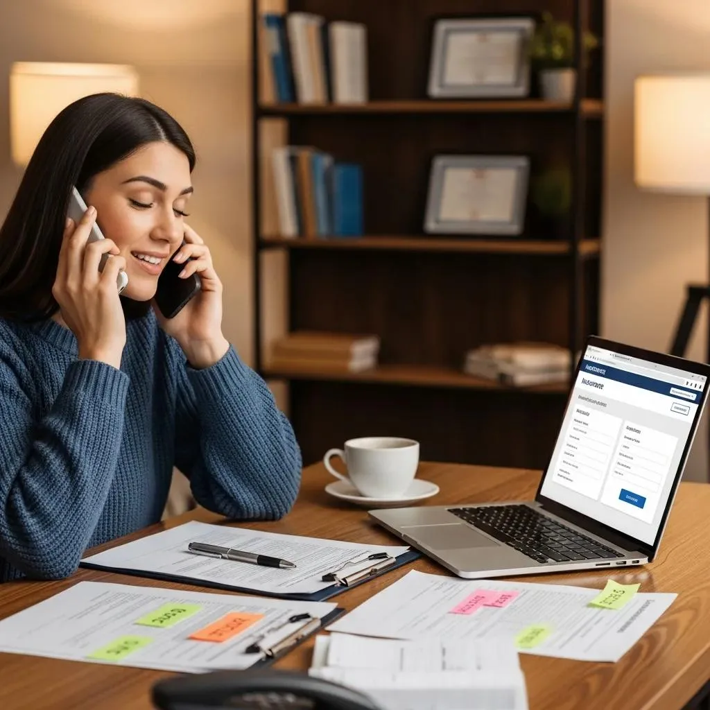 Person Checking Insurance Details On A Card While Preparing For Addiction Treatment, Illustrating The Verification Process