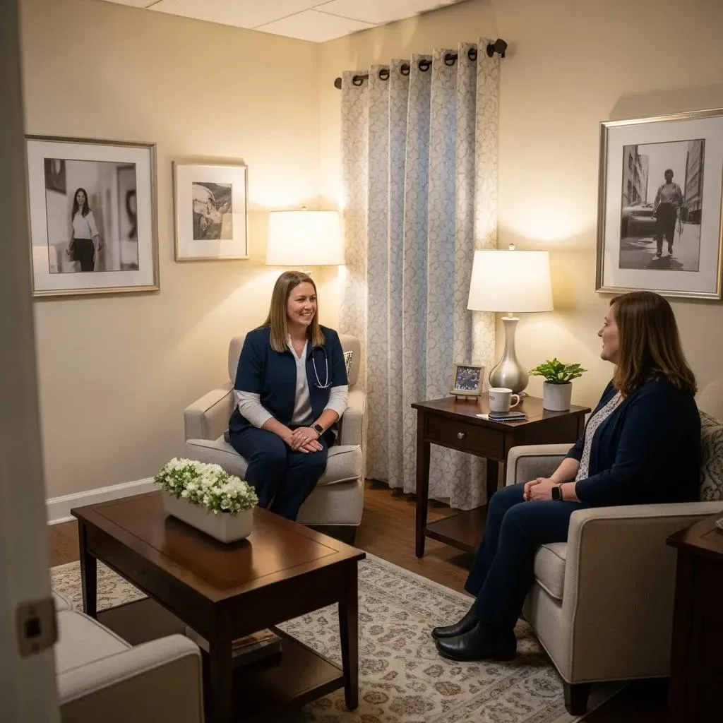 Confidential One-On-One Therapy Session In A Calm Setting