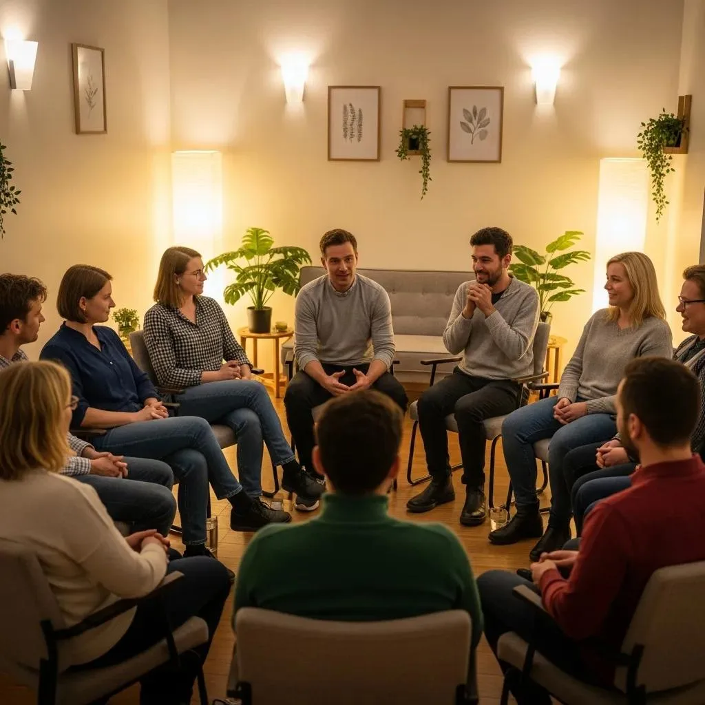 Group Meeting Where Nar‑Anon Members Share Personal Stories