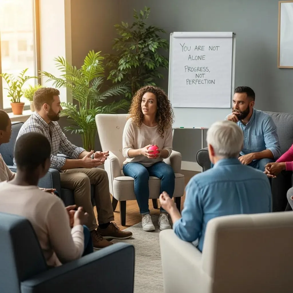 Outpatient Therapy Session In Anthem Emphasizing Community Support And Practical Coping Skills