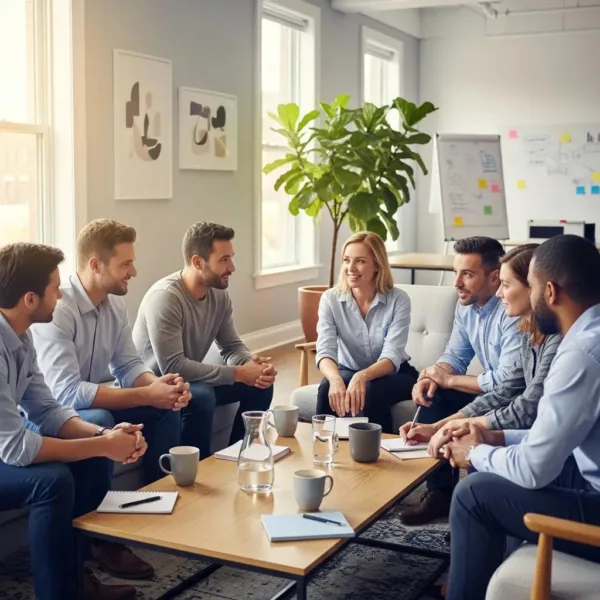 Supportive Workplace Environment Illustrating Teamwork And Recovery After Rehab