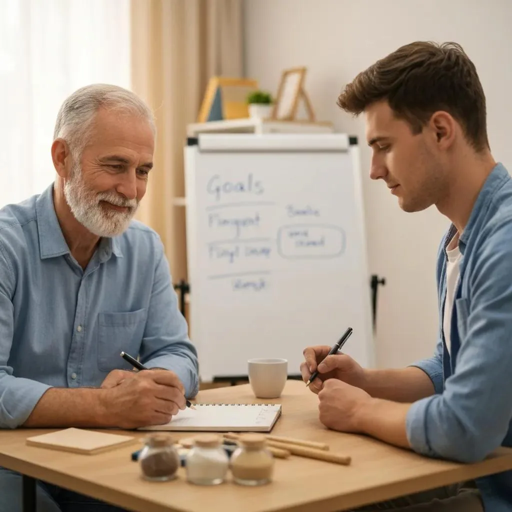 Therapist And Client Working Together To Create A Personalized Treatment Plan