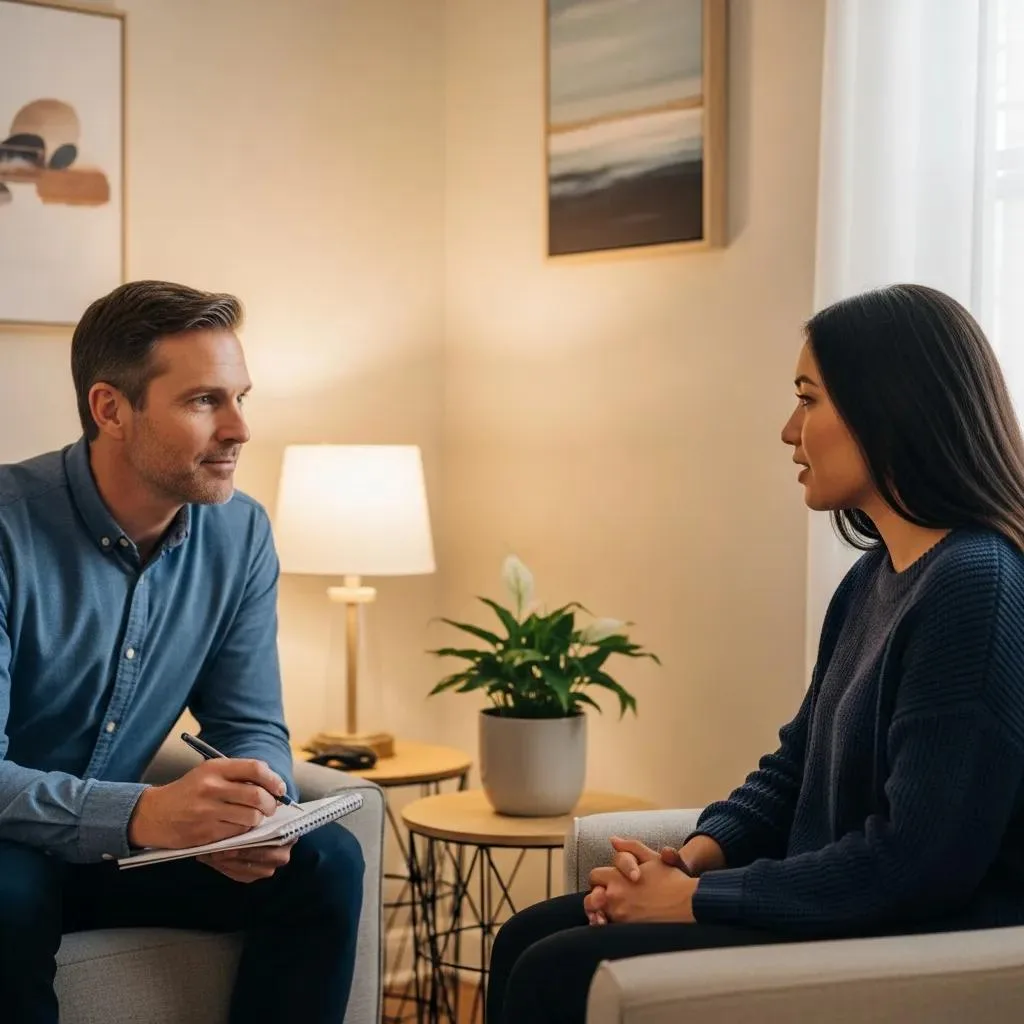 Holistic Vs Traditional Addiction Treatment Therapist And Client In A Counseling Session Illustrating Traditional Treatment Approaches