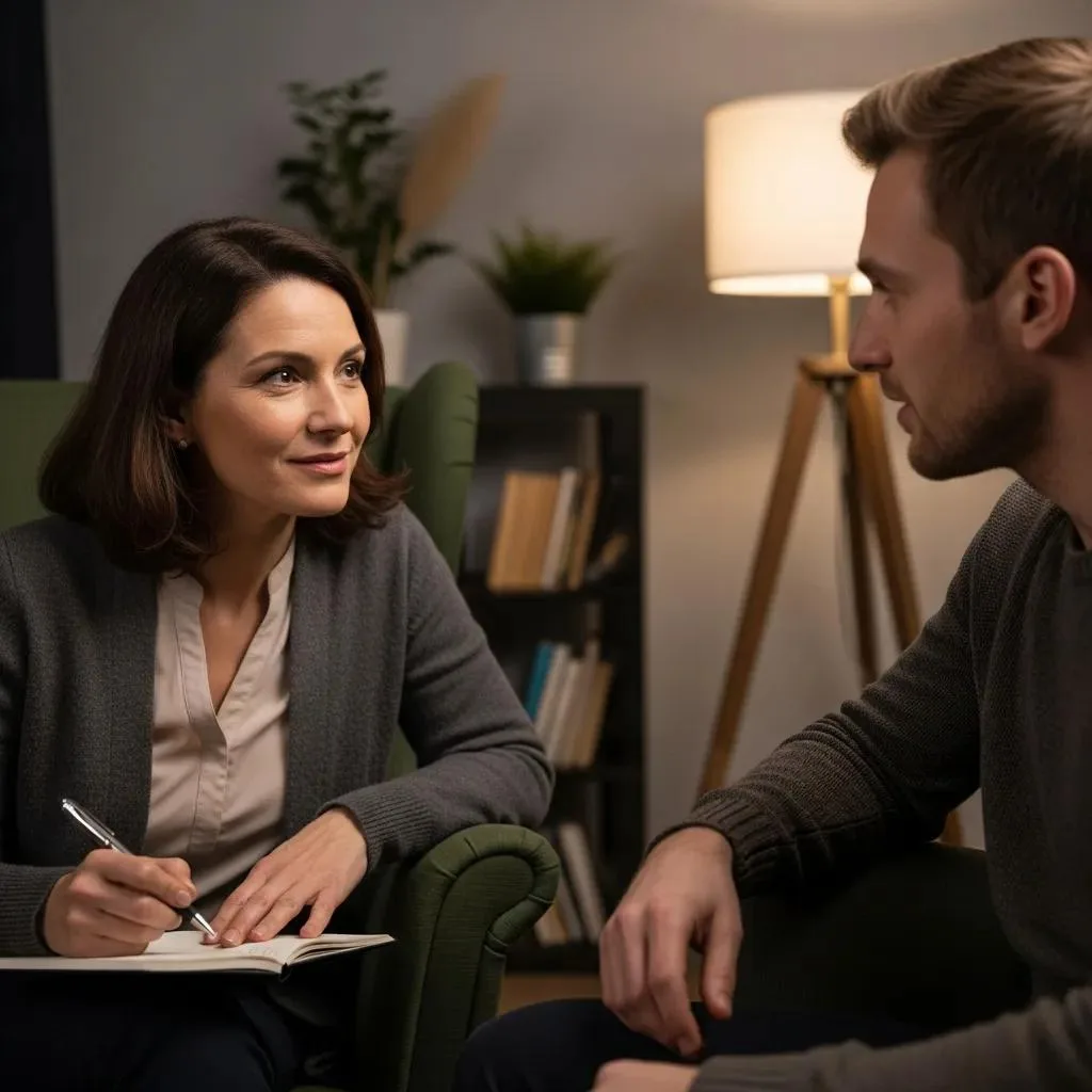 Individual Therapy: Personalized Care In Recovery Therapist Working One‑On‑One With A Client During An Individualized Addiction Treatment Session