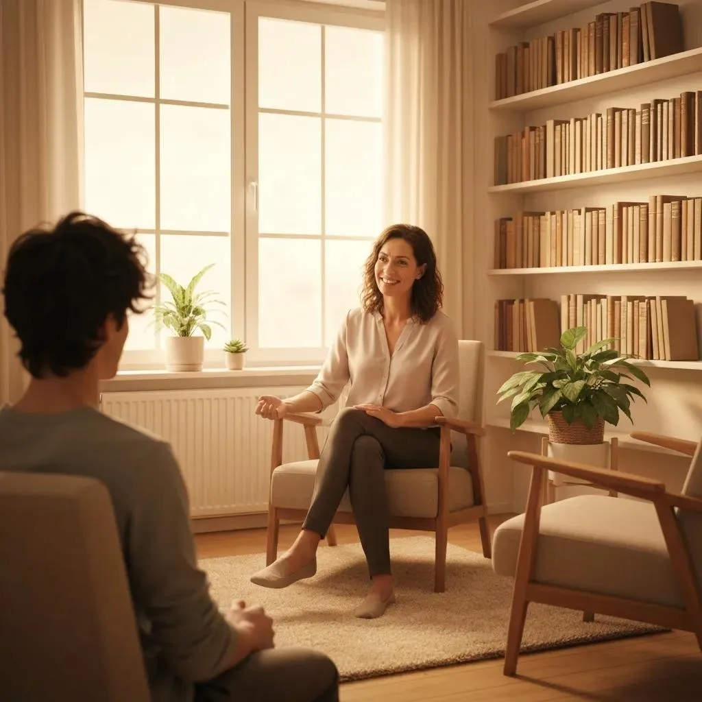 Managing Insomnia During Addiction Recovery Counseling Session Demonstrating Sleep-Focused Therapy In Recovery