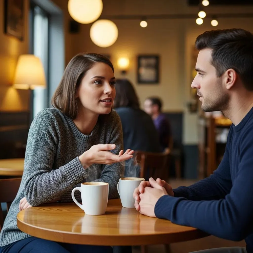 Two People Talking In A Recovery Setting, Showing Emotional Support And Accountability