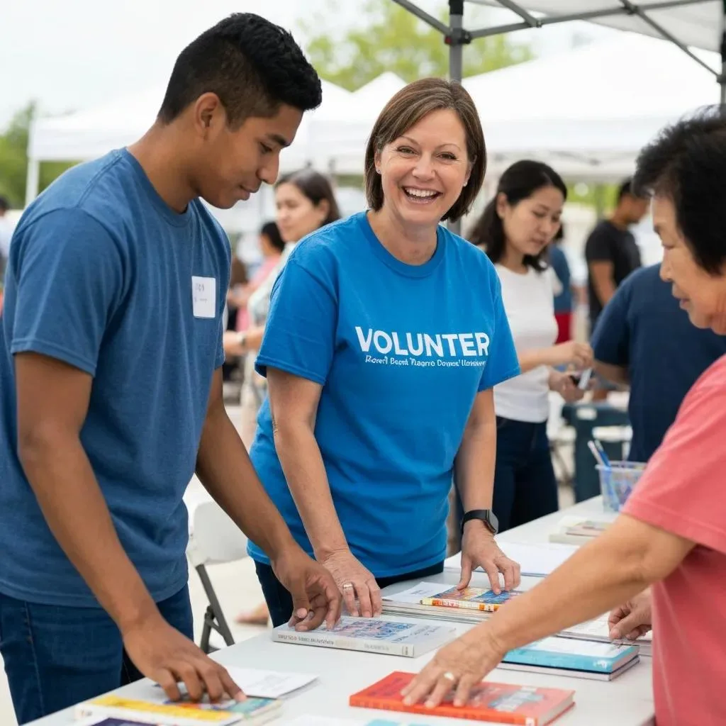 Resume Building Tips For Individuals In Recovery Volunteer At A Community Event Showing Engagement And Skill-Building After Recovery