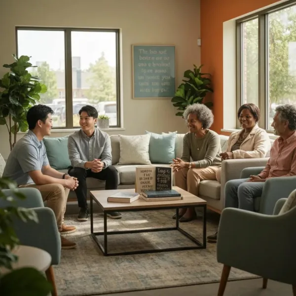 Welcoming Treatment Center Environment Emphasizing Support And Recovery For Cocaine Addiction