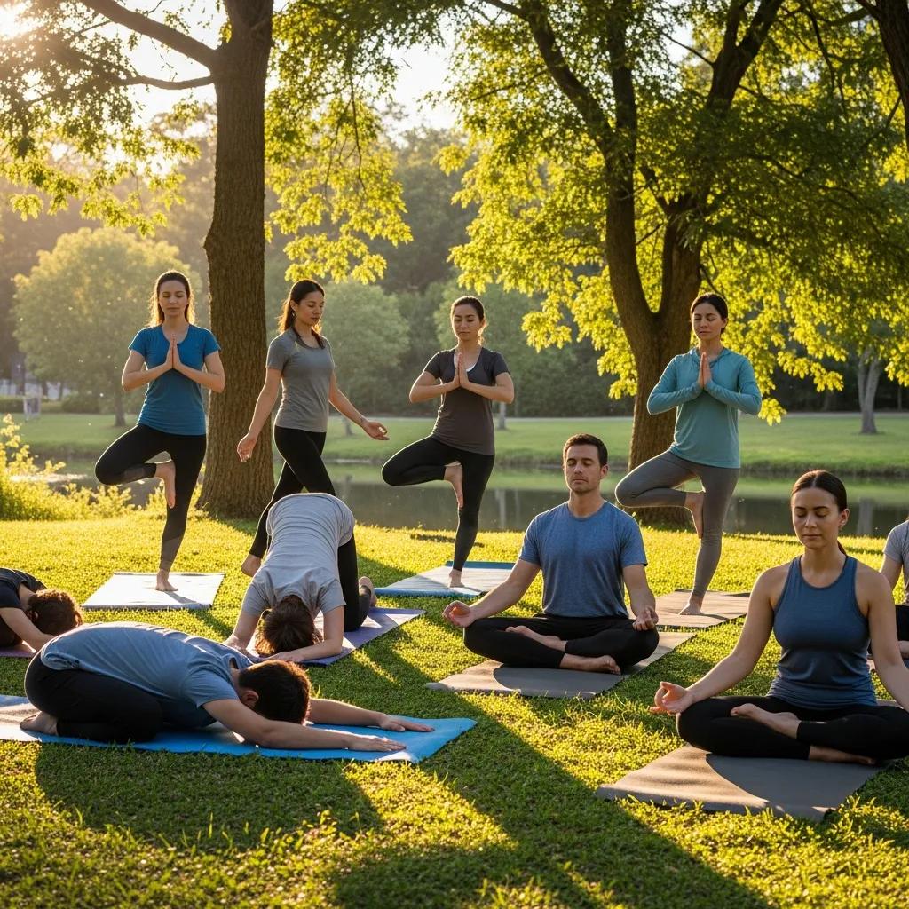 Our Holistic Healing Approach To Addiction Treatment Outdoor Restorative Yoga Session Supporting Stress Reduction And Recovery
